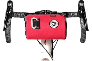 ULAC COURSIER Neo Porter torba na podajnik rowerowy, 2,7 l na kierownicę, z przednim oczkiem mieszczącym światła i okulary przeciwsłoneczne oraz paskiem na ramię dla łatwego transportu (różowy morski)