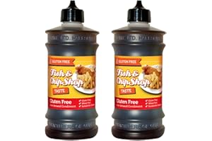 UPLABEL CREATIONS Fish and Chip Shop Gluten Free Vinegar - Non Brewed Condiment Malt Vinegar Flavour - Wheat Free - 315ml - Pack of 2