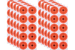 BESPORTBLE 250 Piezas Pegatinas de Objetivos de Tiro, 4 cm Papel de Disparo Adhesivo Redondos Fluorescentes para Prácticas de Tiro
