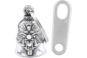 ZEPIQOR Llavero Moto Campana Guardiana | Motocicletas, Vehículos Eléctricos, Bicicletas, Coches | Amuleto de Protección y Buena Suerte