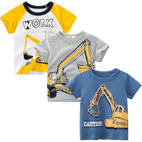 XINYUNZU Jungen T-Shirts - Süße Kurzarm Shirts Für Jungs 2-8 Jahre
