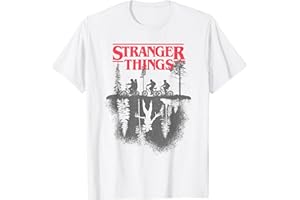 Stranger Things Silhouette Forest Logo T-Shirt