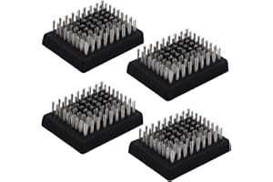 Angelkiss 4 testine di ricambio per spazzole per griglia, setole senza fili, testine sostituibili per la maggior parte delle spazzole per grill, ottimo detergente per barbecue