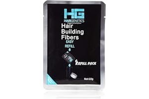 Hair Genetics® Advanced Keratin Hair Fibers – duży wkład 22 g, naturalna koncepcja, aby zaoszczędzić pieniądze, profesjonalny korektor do wypadania włosów dla mężczyzn i kobiet (jasnobrązowy)