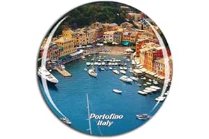 Weekino Portofino Liguria Italia Calamità da frigo 3D Cristallo Bicchiere Tourist City Viaggio Souvenir Collezione Regalo Forte Frigorifero Sticker