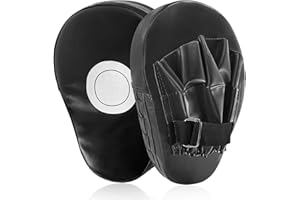 pangdapengpeng 1 Paio Colpitori Boxe, Focus Pads Boxing PU, Paracolpi Boxe per Allenamento di Arti Marziali, Muay Thai, Karate, Taekwondo, Allenamento Fitness