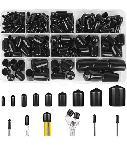 Protecteurs De Filetage Vis 3.5mm ID - Capuchons En Bout Rond - Lot De 100 Pièces - Neuf Sous Emballage UXCELL