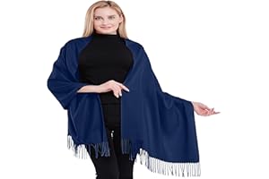 CJ Apparel Châle Épais en Coton Mélangé Pashmina Femme
