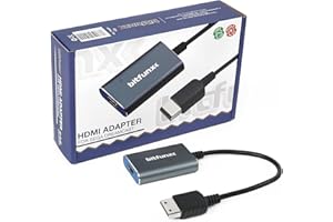 BITFUNX Sega Dreamcast HDMI Adapter - Supports Full Digital HDMI-Compatible Adapter, Plug & Play Video Game Adapter with No Lag, HDMI Converter Adapter for SEGA Dreamcast All Version Console