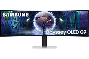 ‎SAMSUNG Samsung 49 Zoll Odyssey OLED G9 G93SD, DQHD (5.120 x 1.440), Gaming Monitor, PC Bildschirm, 240 Hz, OLED Glare Free, 0,03 ms Reaktionszeit, Gaming Hub, LS49DG934SUXEN