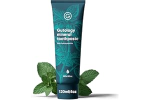 Gutology Mineral Hydroxyaptite Toothpaste 120ml Microbiome Friendly Fluoride Free Toothpaste Suitable for Adults & Children for Sensitive Teeth - Wild Mint