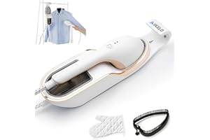 Dampfglätter, SKELO 2 IN 1 Dampfglätter Dampfbügeleisen, Clothes Steamer con 330ml, 1500W, 20S Schnell Aufheizen Bügeleisen, Dampf Dampfbügeleisen Dampfbügler Handbügeleisen Mit 2 Dampfmodi
