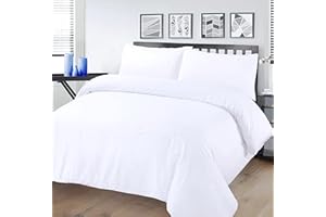 THE HOUSE OF EMILY Waterproof Duvet Cover Protector Hypo Allergenic Anti Dust Mite Zip Closure (Double)