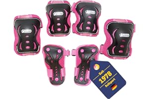 ‎B BEST SPORTING Best Sporting Schützer Set HQ für Kinder I Ellenbogenschoner/Handrückenschoner/Knieschoner I hochwertiges Skater Schützer Set I Robustes Schonerset I Größe XS/S M