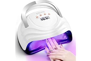 SUPERWSLING UV Lampe für Gelnägel 380W LED Nagellampe mit 81 Perlen Und 4 Timer, Nageltrockner für Gel mit Digitalem Display & Sensor, UV Lampe Nägel für Alle UV Gel Nagellack, für Nagelstudio und Heimgebrauch
