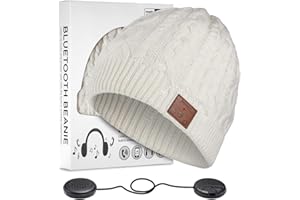 ZRUHIG Bluetooth Beanie Hat, Bluetooth V5.0 Winter Music Hat Knit Running cap Men with Stereo Speakers Upgraded Unisex Wireless Hats Unique for Women Mom Her Men Teens Boys Girls…