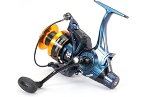 Yun Nong Carp Fishing Reel - Ultra Smooth Spinning Reel with 22LBS Drag, 4+1BB Metal Body, Suitable for Saltwater & Freshwater Fishing