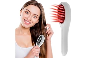 iKeener Pettine Laser Crescita Capelli,Luce Rossa e Blu Eliminare Perdita Capelli,Terapia Luce Rossa L'attivazione Follicolo Pilifero,Restauro Capelli,Portatile,USB Ricaricabile,21 Sonda Massaggio