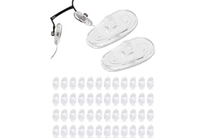 ‎SPORTS WORLD VISION SPORTS WORLD VISION Brillen-Nasenpads | Hochwertige weiche A-förmige Nasenpads aus Silikon für Brillen | 15mm Brillenpads zum Einschrauben im 25er-Pack