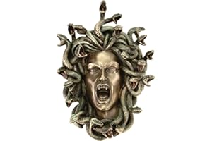 VOGLER JOH. VOGLER GMBH Veronese Relieve de Pared Cabeza El Medusa 18CM Decoración Figura Bronceada