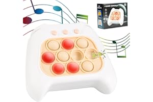 Weinsamkeit Pop It Fidget Toy, Jeu d'Éclatement Lumineux Quick Push, Jeu Puzzle Pop It Jouets de Décompression, Electronic Whack Mole Game Fidgets Memory Training Jouet pour Garçons et Filles Cadeaux