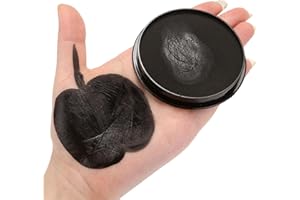 HISUNBEN Peinture du Visage , Fournitures professionnelles de maquillage à base d'eau pour adultes, enfants et SFX- classique (30gm)-noir
