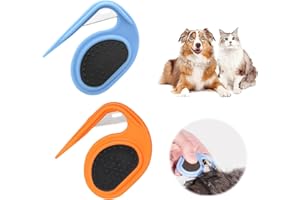 GUOYOU Pet Knotting Comb, Coupe Noeud Chat Poil Long avec Nœud Ouvert Peigne D'épilation pour Chiens et Chats,pour Animaux de Compagnie Poils Longs et Bouclés Outil de Toilettage