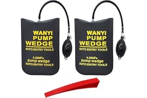 WANYI Cuña de Aire Hinchable Cuñas Air Wedge Bag Pump Inflable Puerta Bomba De Aire Cuña para nivelar, proteger y mover electrodomésticos, equipos pesados (2*S)