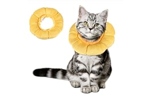 QUILAX Collar de cono suave para perro, collar de dona para perro después de la cirugía, alternativa al cono de perro en forma de flor, collares ajustables para perros medianos y grandes (L)
