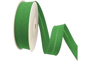 TEXTEX = Bies de 30mm de Ancho. 50% Algodón y 50% Poliéster. Pieza de 10m - (Verde Musgo)