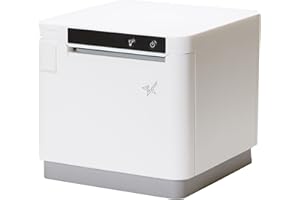 Star Micronics mC-Print3 3-inch Ethernet (LAN) / USB/Bluetooth/Lightning Thermal POS Printer with CloudPRNT, Peripheral Hub, Cutter, and External Power Supply - White