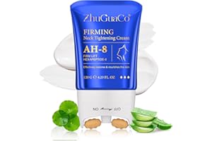 CFHQXSZ AH-8 Crème raffermissante pour le cou, Anti Double Menton, Ah-8 soins pour le cou et le décolleté creme, Huile corporelle liftante au collagène, Crème anti-rides pour femmes et hommes 120g (1PC)