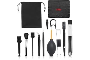 TUCIYKE Kit Pulizia PC Portatile,16 in 1 Plastica Pulizia Tastiera PC Portatile Spazzola Antistatico Kit Pulizia Tastiera PC per Computer/Portatile/Telefono(16 pezzi)