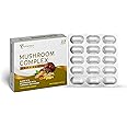 Nutranexus Mushroom Complex Blend of 8 Mushroom with Turmeric and Ginger | Helps in Immune System Support, Stress Reduction and Relaxation