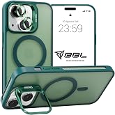 Babilden iPhone i&ccedil;in Kılıf Kamera Korumalı Magsafe Wireless Şarj &Ouml;zellikli Mat Şeffaf Renkli Standlı Kılıf (Lens Hediyeli) (Y
