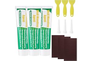 LJHOME Safe Mend Wall Mending Agent, Wall Mending Agent Repair Cream, Filler for Walls with Scraper, Wall Crack Filler for Nail Holes, Peeling, Graffiti, Stains, Repair Tool (100g*3)