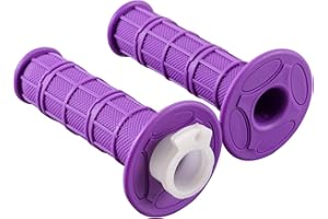 GOOFIT 7/8"22m-25mm Verde, Azul, Rojo, Negro (incluidas Las Líneas De Acelerador Blancas) Cnc Manija De Torsión Avanzada Del Acelerador Agarre De Goma Reemplazar para 50cc-250cc Dirtbike Go Karts Atvs