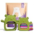 Infatot® Teething Toys for Baby Gifts - 2 Pack Koda Koala Teether Mitten Glove, Baby Essentials for Newborn, Teething Mitten for Babies - Baby Toys 0-6 Months 6+ Hand Teethers for Babies - Jade Green