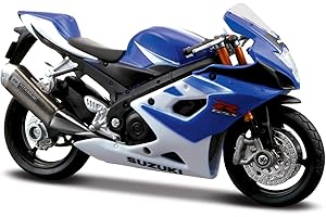 Maisto M34007-05232 Suzuki GSX-R1000 Motorbike-1:18 Scala 1:18 Incredibilmente dettagliato Die-Cast Replica Moto da Collezione Modello GSX-R1000-18 PC Dispenser, Blu