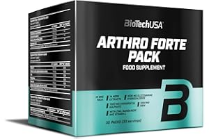 BioTechUSA Arthro Forte Pack Nahrungsergänzungsmittelpaket mit Glukosamin, Chondroitin, MSM, Vitaminen und Mineralstoffen, 30 Stück Paket