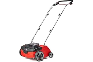 Einhell Escarificador/aireador inalámbrico - GC-SC 36/31 Li PXC. Combinada 3 en 1, motor de bobinado en serie, unidad de corte con rodamiento de bolas, suministrada sin batería y cargador