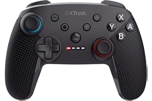 Trust Gaming GXT 1246 Muta Bluetooth Nintendo Switch, kontroler gamingowy z kablem Play-and-Charge, wibracje Dual-Shock, czas odtwarzania 15 godzin, akumulator do ładowania, do Switch Lite, OLED,