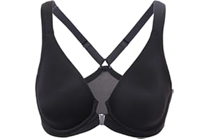 DELIMIRA - Sujetador Escote Tallas Grandes Cierre Delantero con Aros sin Relleno para Mujer