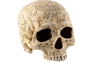 VOGLER Joh. Vogler GmbH Czaszka rytualna trupia czaszka z mistycznymi symbolami - kolorowana przez Veronese