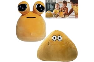 COFFEE LIFE PLUS Alien Pou Juguete de Peluche,22cm Alien Pou Peluche Juguete,Alien Pou,Peluche Alien Pou,Animal Pou Doll,Adecuado para regalos de cumpleaños de niños y niñas, peluche de pou decoración del hogar (A+B)