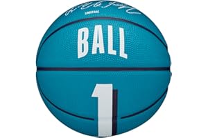 WILSON Ballon de basket d'extérieur NBA Player Icon – Taille 7-74,9 cm et taille mini