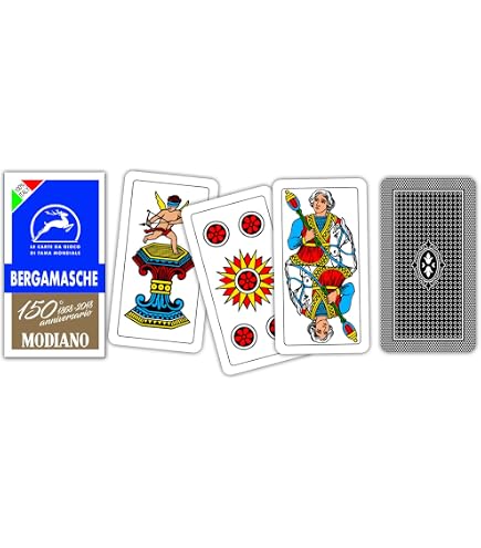 Jeu De 40 Cartes Régionales Italiennes – Plastifiées – Choix Entre Romagnole, Piacentine, Siciliennes, Napolitaines, Trentines Ou Trévisanes