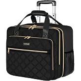 Ytonet Women's Large 40L Multifunctional Waterproof Wheeled Briefcase | Large Capacity, Quiet Wheels, Telescopic Aluminium Ha