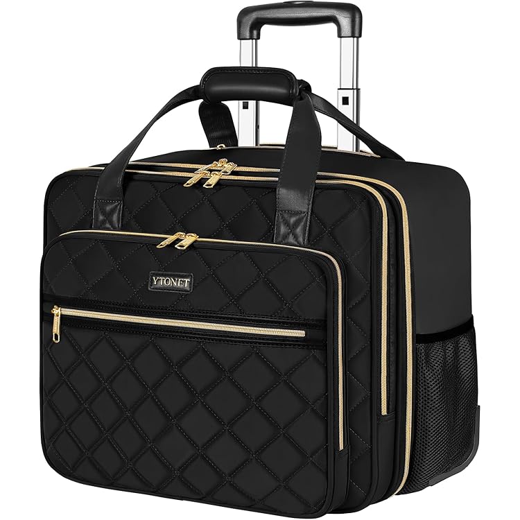 LOVEVOOK Bolsa de mano para laptop para mujer, bolsa de piel de 17 pulgadas con bolso de mano