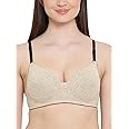 Clovia Women's Cotton Rich Padded Non-Wired Push-Up T-Shirt Bra Multiway